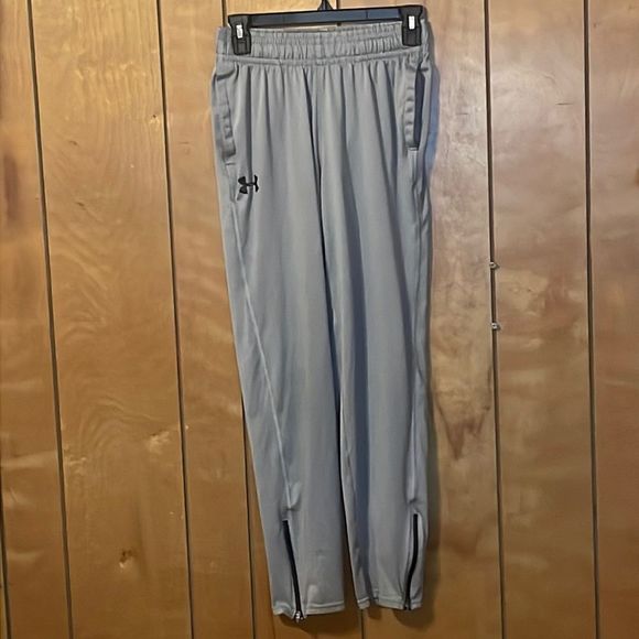 •UNDER AMOUR• UA GREY JOGGER/TRACK PANT SIZE ADULT SMALL EUC W/POCKETS - Picture 2 of 7